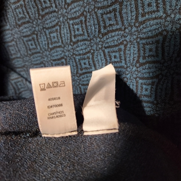 Loft Womens Sleeveless Blue Ponte Knit Patterned Sheath Dress-Size 4 - Picture 10 of 10